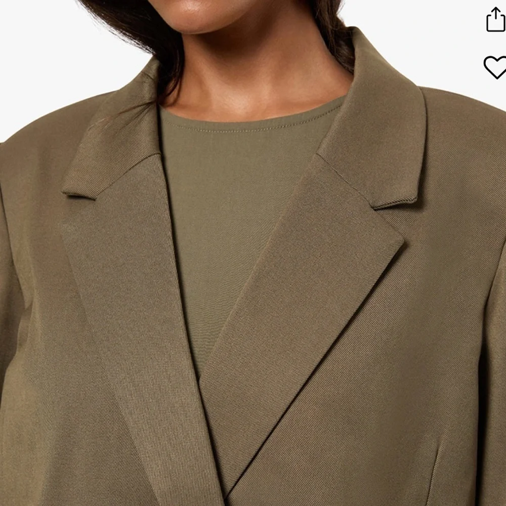 WEWOREWHAT Double Breasted Boxy Blazer Size: S